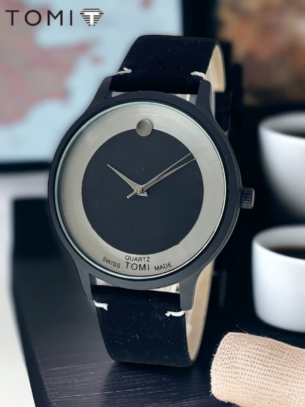 Watch​Quartz Swiss Tomi Made Stylish Watch For Boys And Girls, Leather Strap with Box - Rion Stores