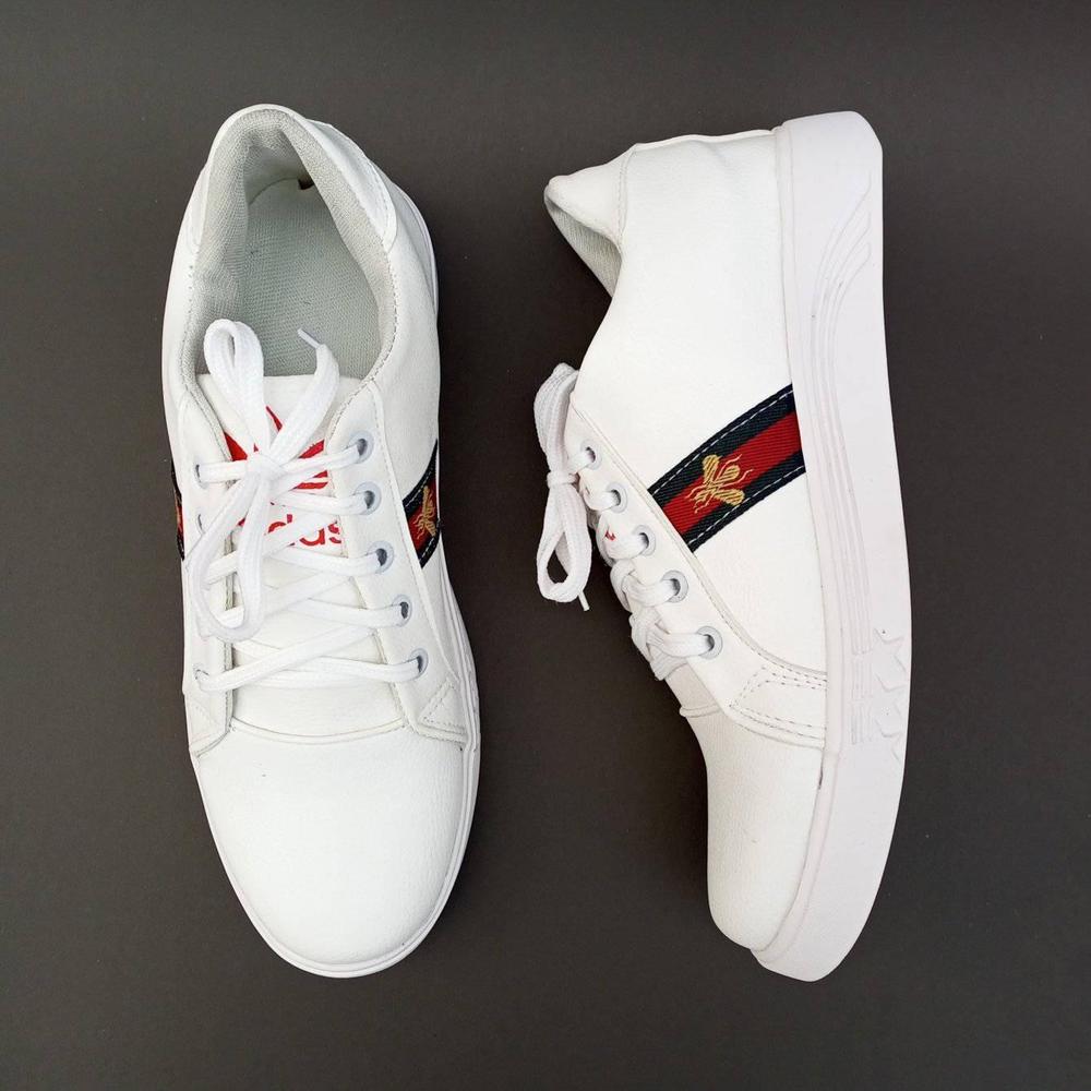 Men's Sports White Sneakers